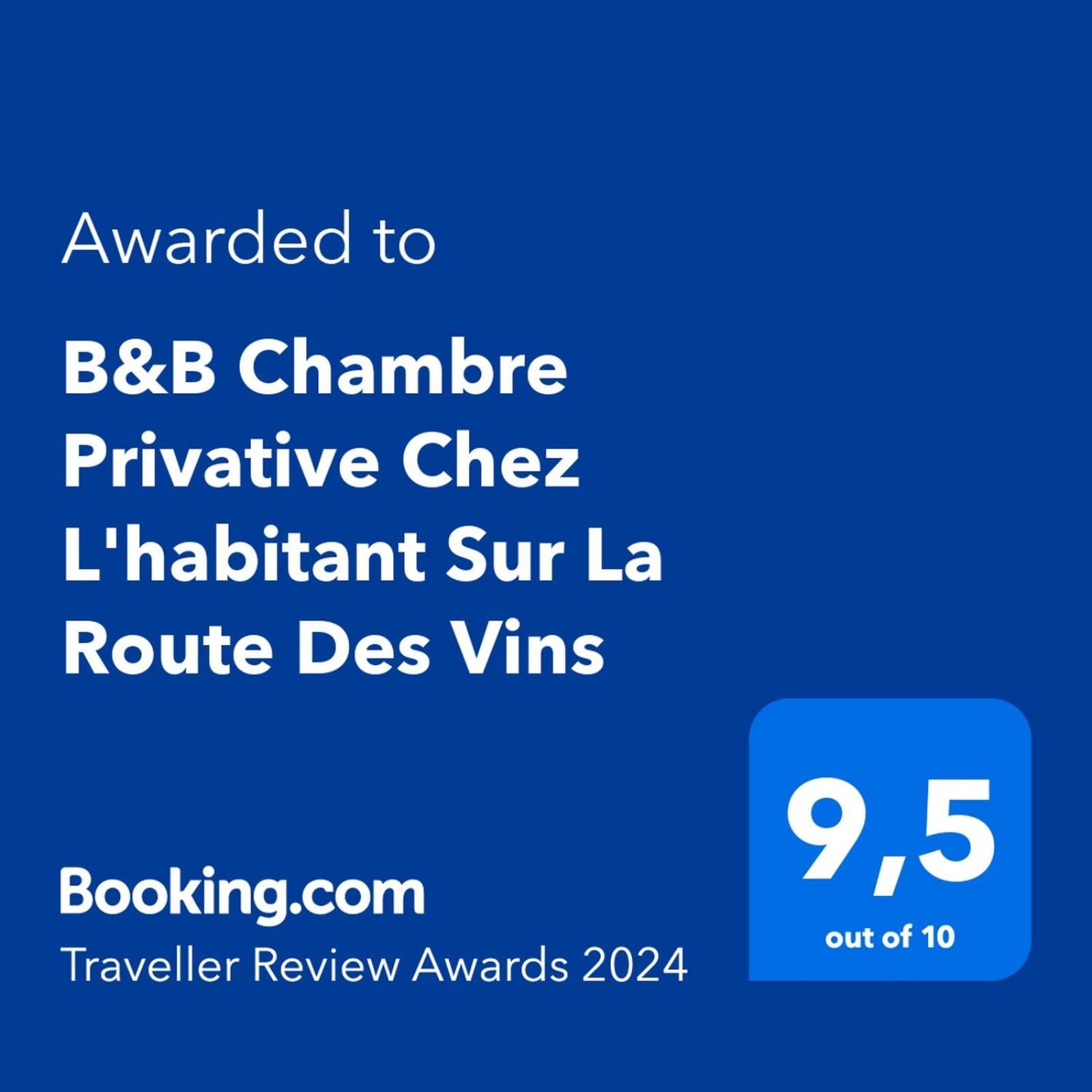 B&B Chez L'Habitant Chambre Privative Sur La Route Des Vins Tv Parking Box Velo Изенгейм Экстерьер фото